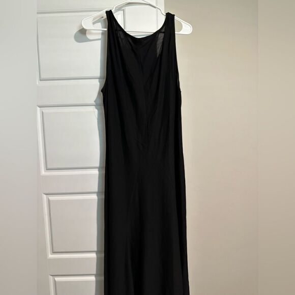 Eileen Fisher Women's Maxi Dress L Black Sleeveless Scoop Neck NWT $198 - Picture 4 of 9